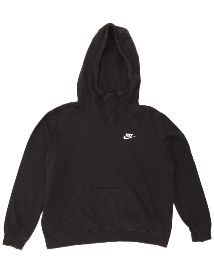 NIKE Damen-Pullover mit übergroßem Kapuzenpullover, Gr. 16, Größe L, Schwarz, Baumwolle