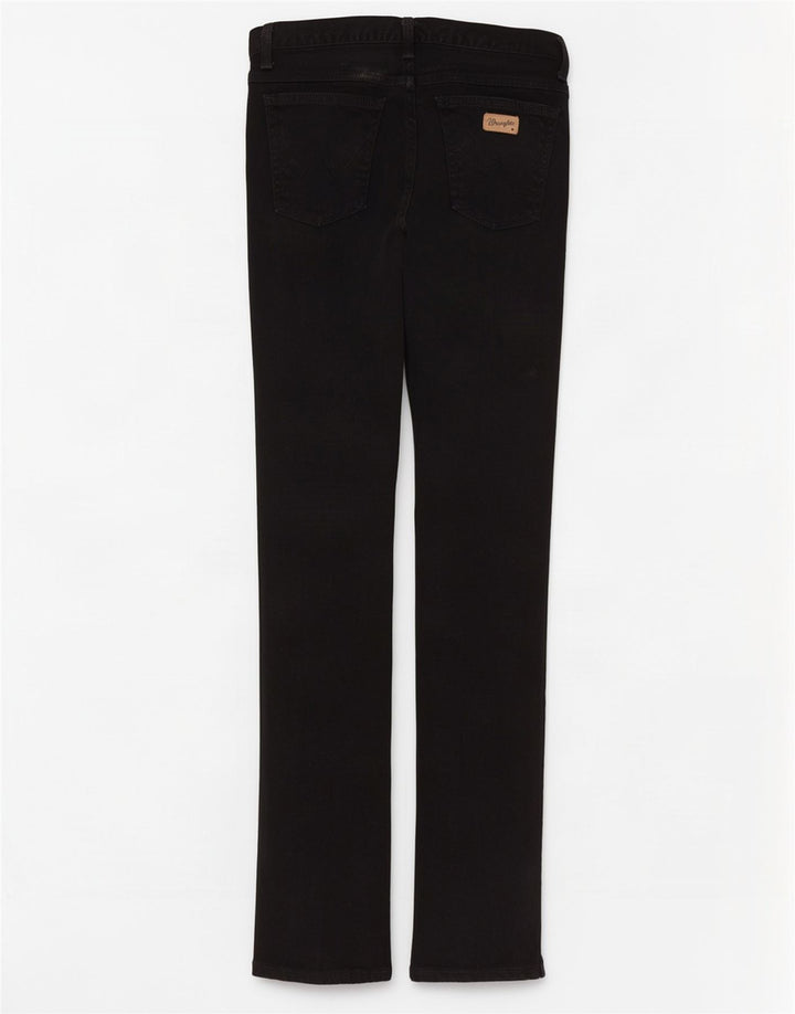 Wrangler Herren Slim Straight Jeans W32 L32 Schwarze Baumwolle