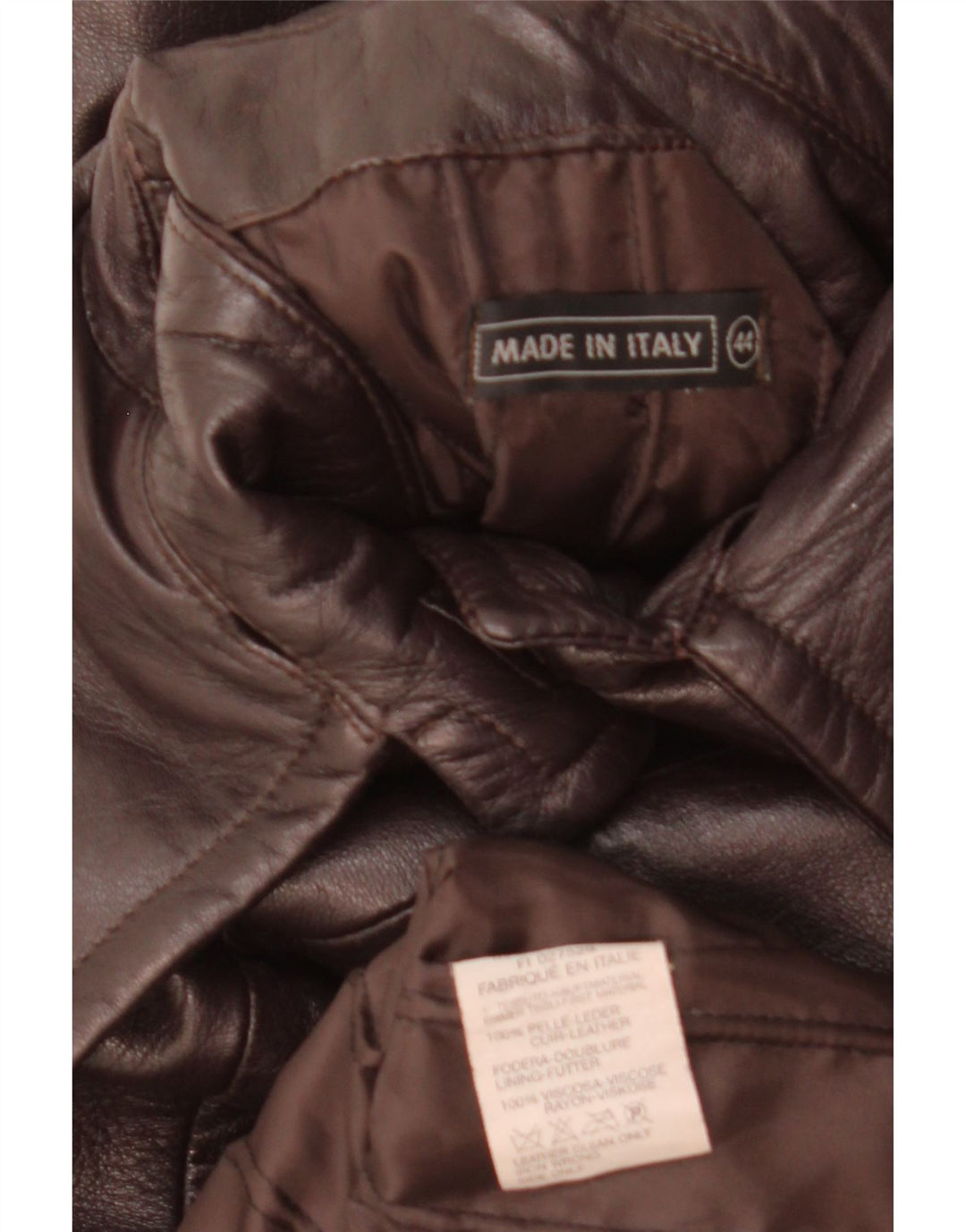 Vintage Damen Ledermantel IT 44 Mittelbraunes Leder