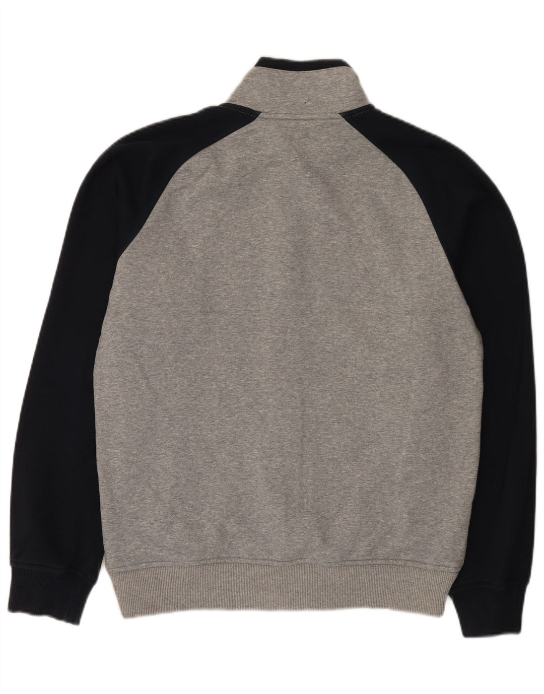 Nike Herren-Trainingsanzugoberteil, UK-Größe 38/40, mittelgraue Colourblock-Baumwolle