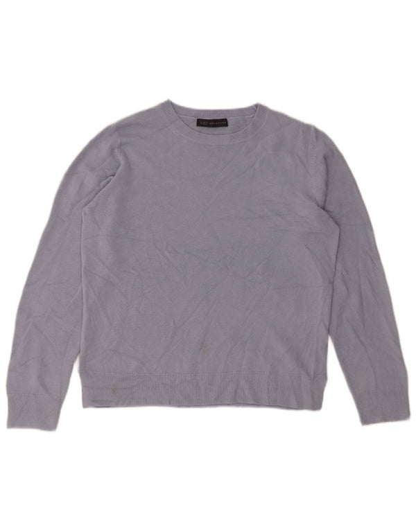 Marks & Spencer Damen-Pullover mit Rundhalsausschnitt, UK 14, Mittelblau, Acryl