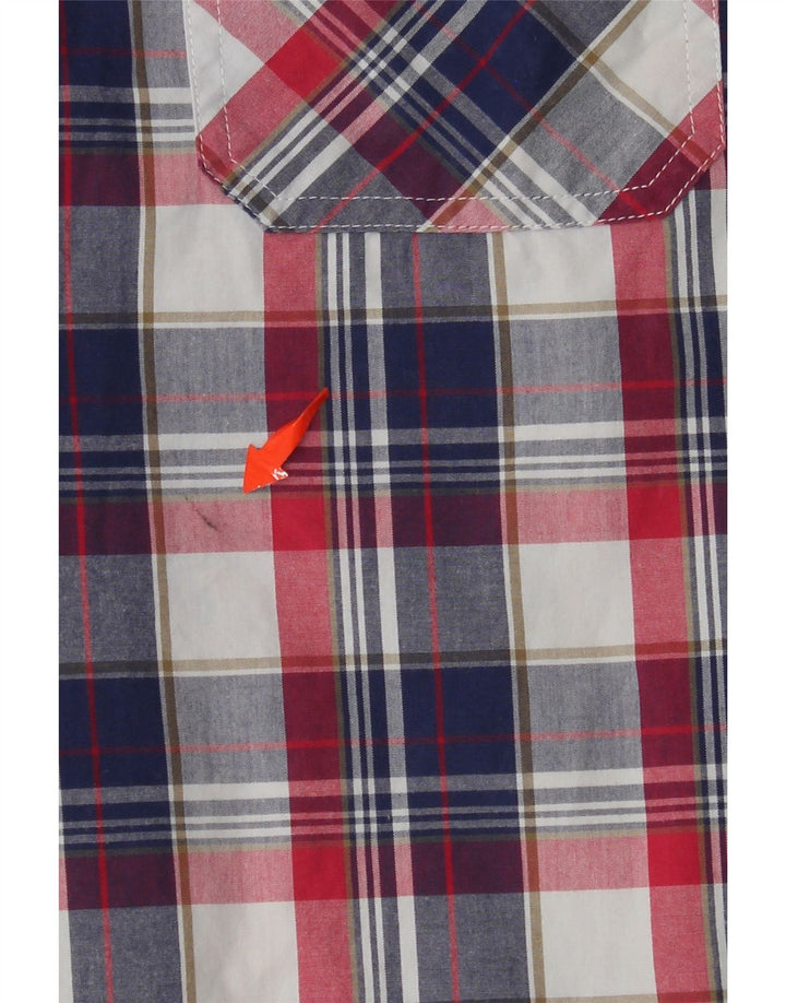 SUPERDRY Herren-Kurzarmhemd, groß, mehrfarbig, kariert, Baumwolle