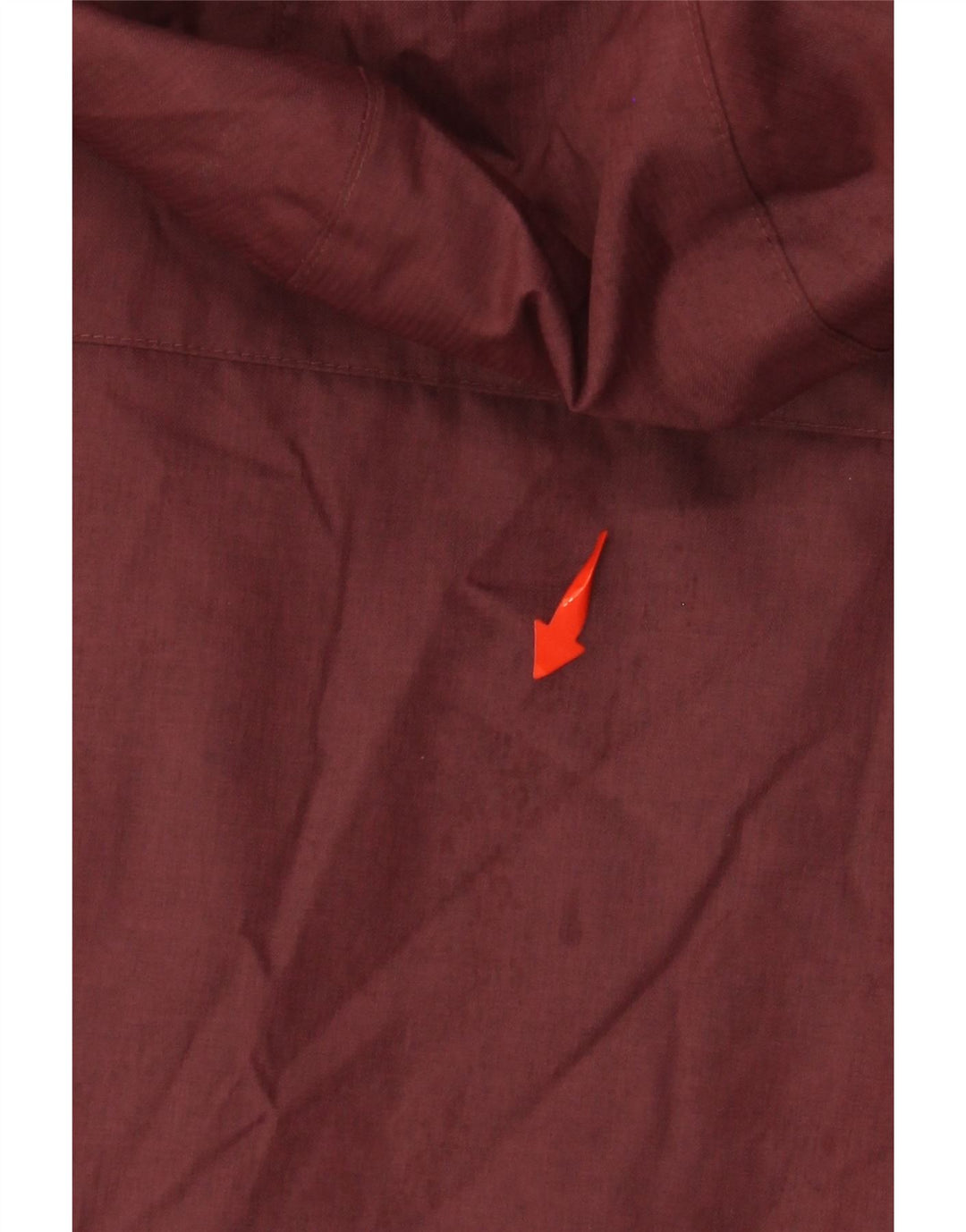 COLUMBIA Damen-Windbreaker-Jacke mit Kapuze, übergroß, Gr. 10, klein, Burgunderrot