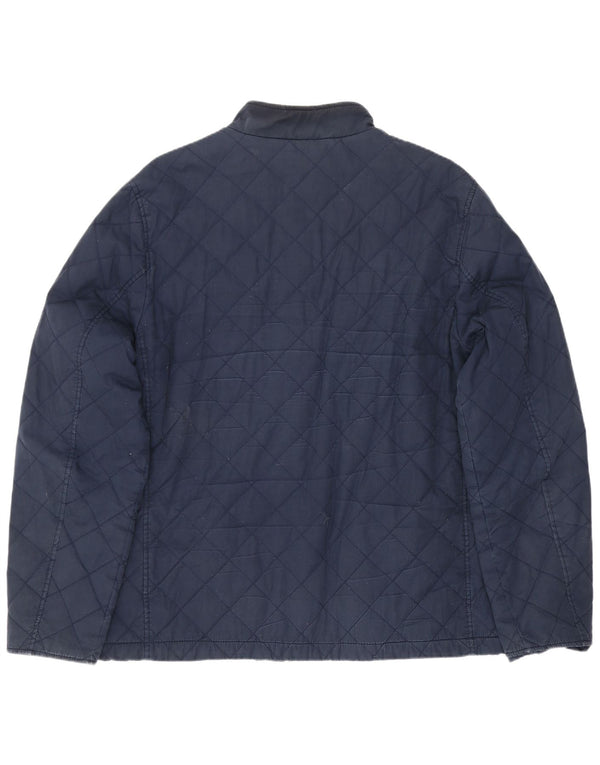 Jack Wills Herren Steppjacke UK 42 XL Marineblaue Baumwolle