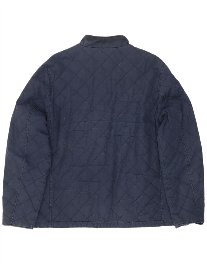 Jack Wills Herren Steppjacke UK 42 XL Marineblaue Baumwolle