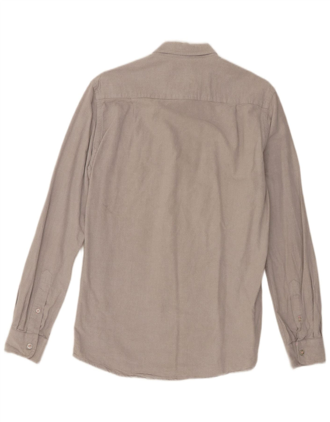 Crew Clothing Herrenhemd aus mittelgrauer Baumwolle
