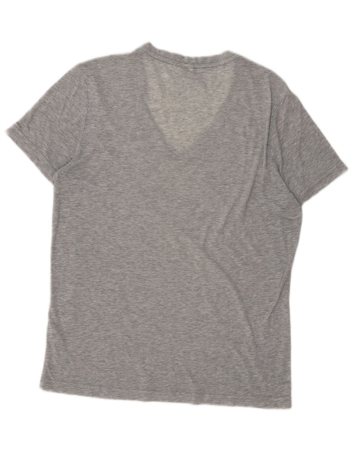 G-Star Herren T-Shirt-Oberteil aus mittelgrau gesprenkelter Baumwolle