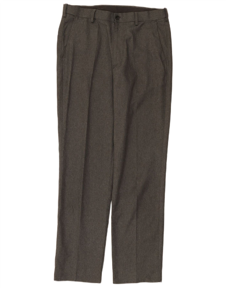 Marks & Spencer Herren-Chinohose mit gerader Passform und normaler Passform, W32 L31, Grau