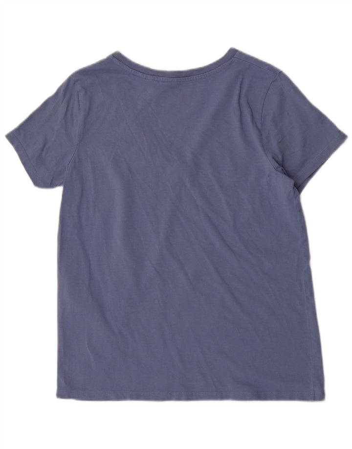 Levi's Damen T-Shirt Top UK 12 Mittelblaue Baumwolle