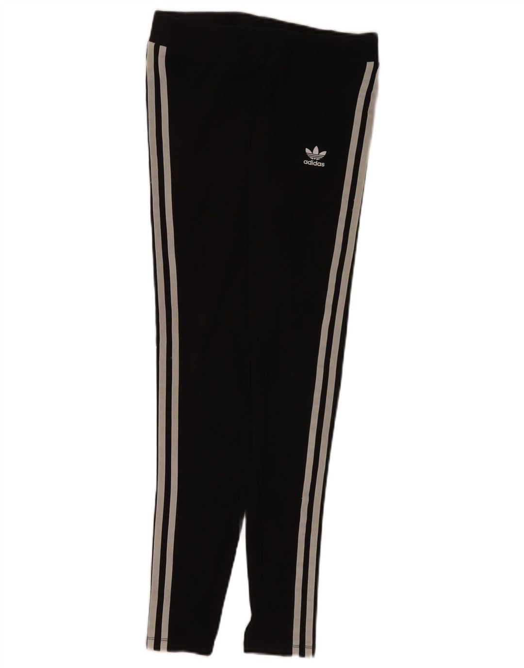 Adidas Damen Leggings UK 10 Small Schwarz Baumwolle
