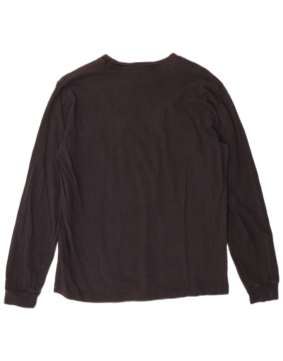 CHAMPION Mens Graphic T-Shirt Long Sleeve Small Black Cotton