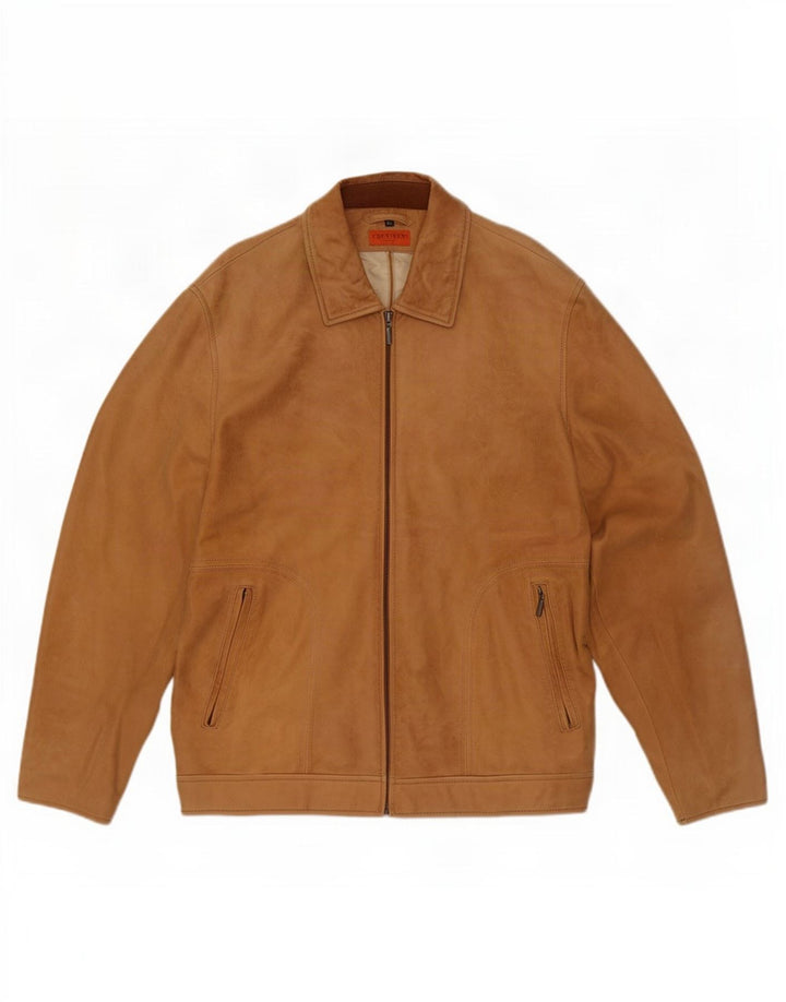 Chevirex Herren Lederjacke IT 56 3XL Braun