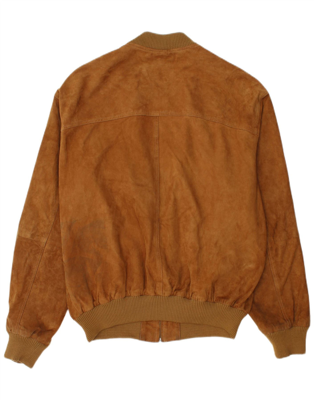 Vintage Herren Wildleder Bomberjacke IT 54 2XL Braunes Leder