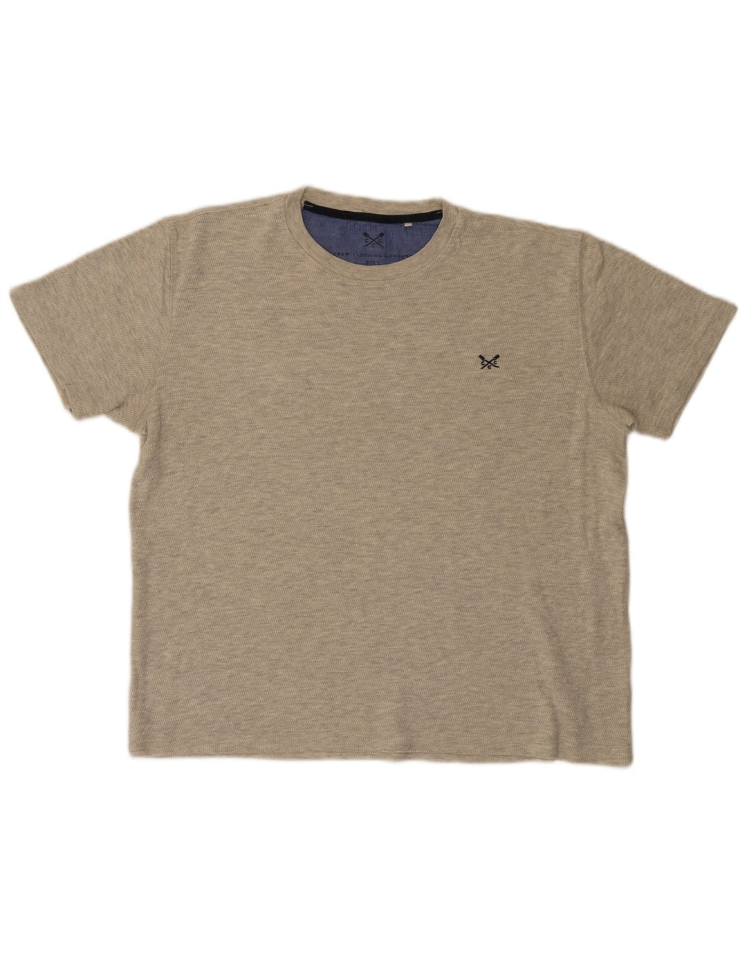Crew Clothing Herren T-Shirt Top Large Grau Baumwolle