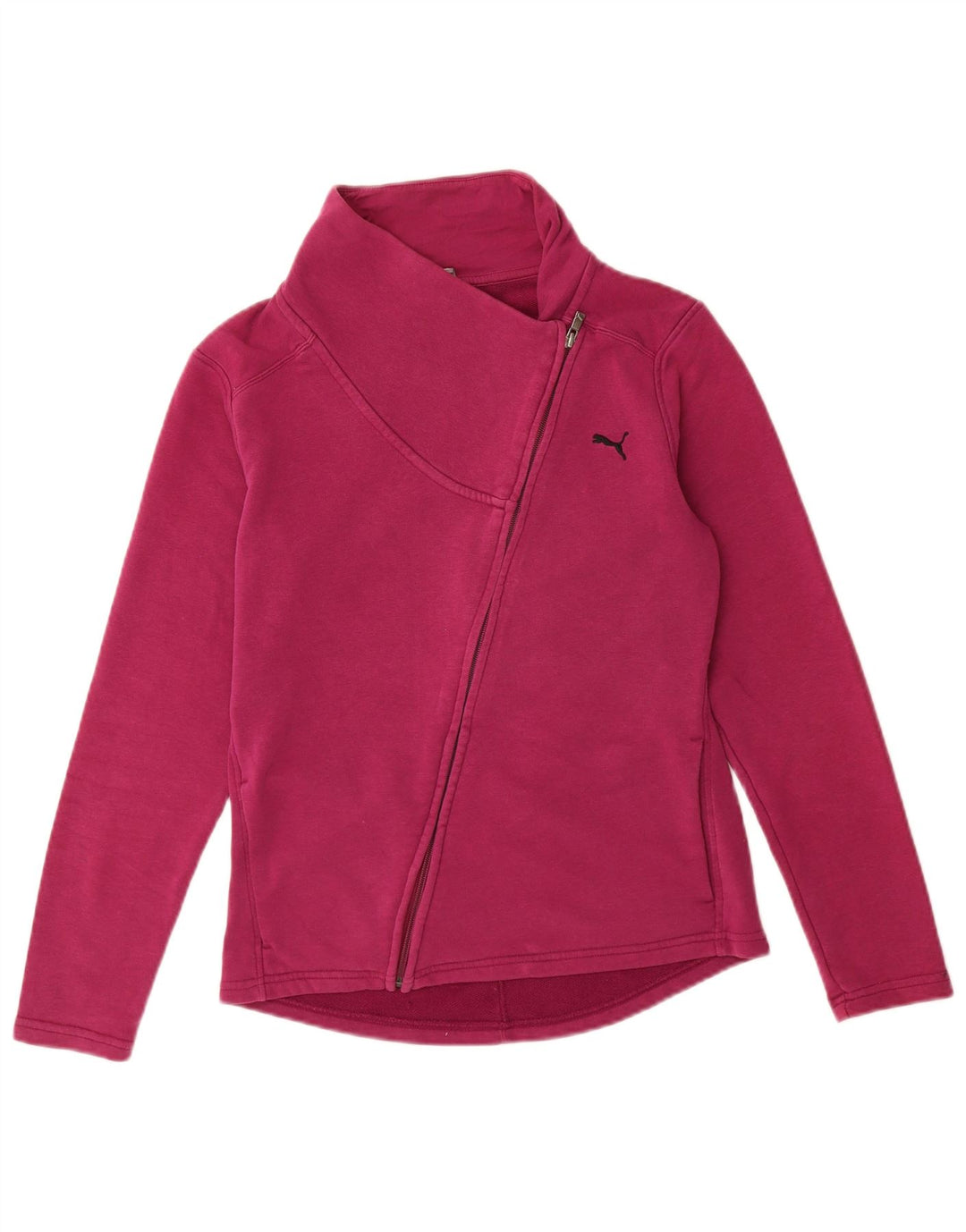 Puma Damen-Trainingsanzug-Top-Jacke, UK 12, mittelrosa, Baumwolle