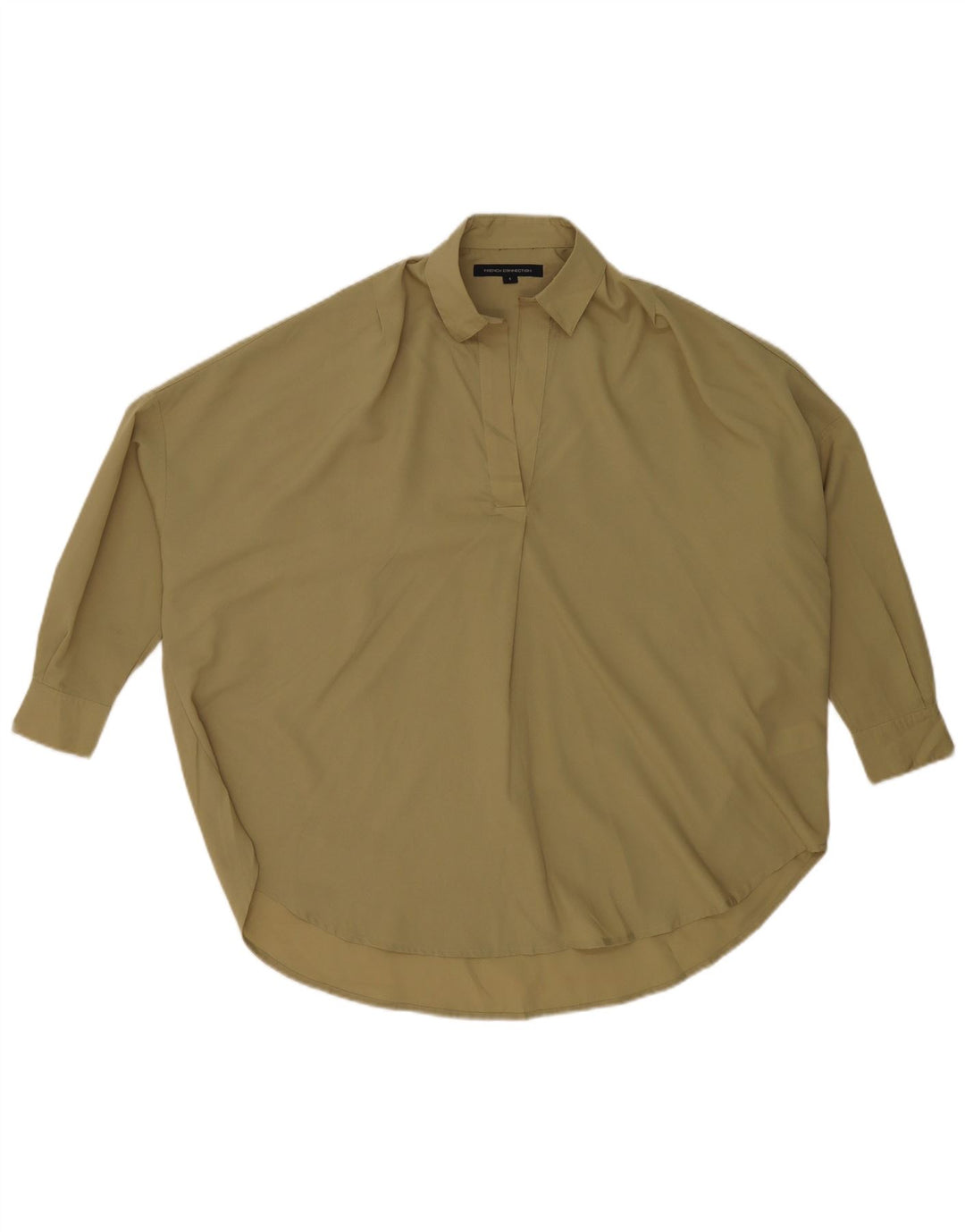 French Connection Damen-Übergroßes Pullover-Hemd, Gr. 10, Small Khaki