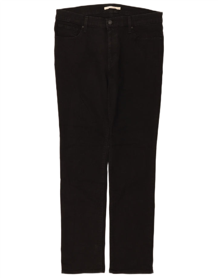Levi's Damen 312 Shaping Slim Jeans W32 L32 Schwarze Baumwolle