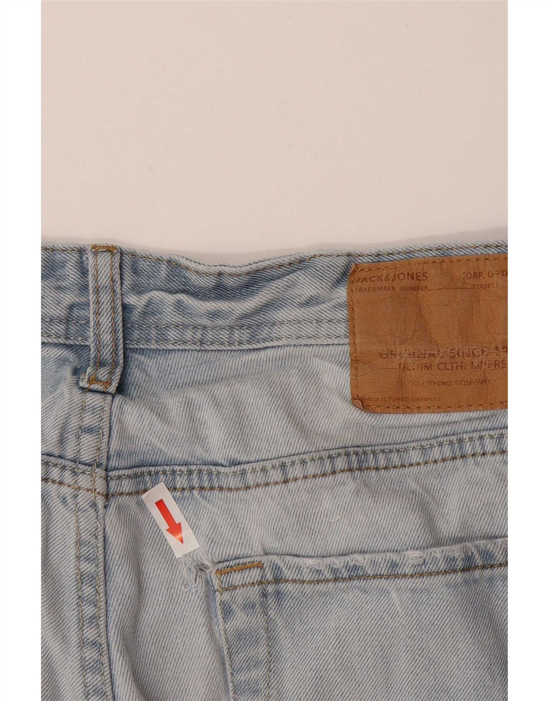 Jack & Jones Herren-Jeansshorts, Größe L, W34, Blau, Baumwolle