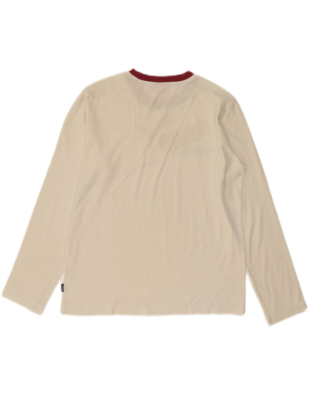 PUMA Mens Graphic Top Long Sleeve Medium Off White Vintage Puma and Second-Hand Puma from Messina Hembry 