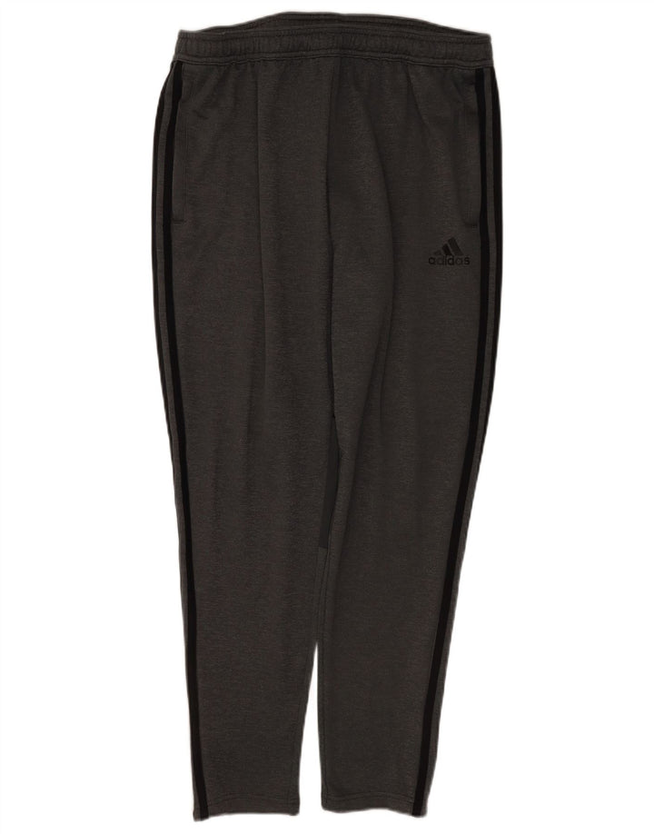 Adidas Herren-Trainingshose, großes graues Polyester