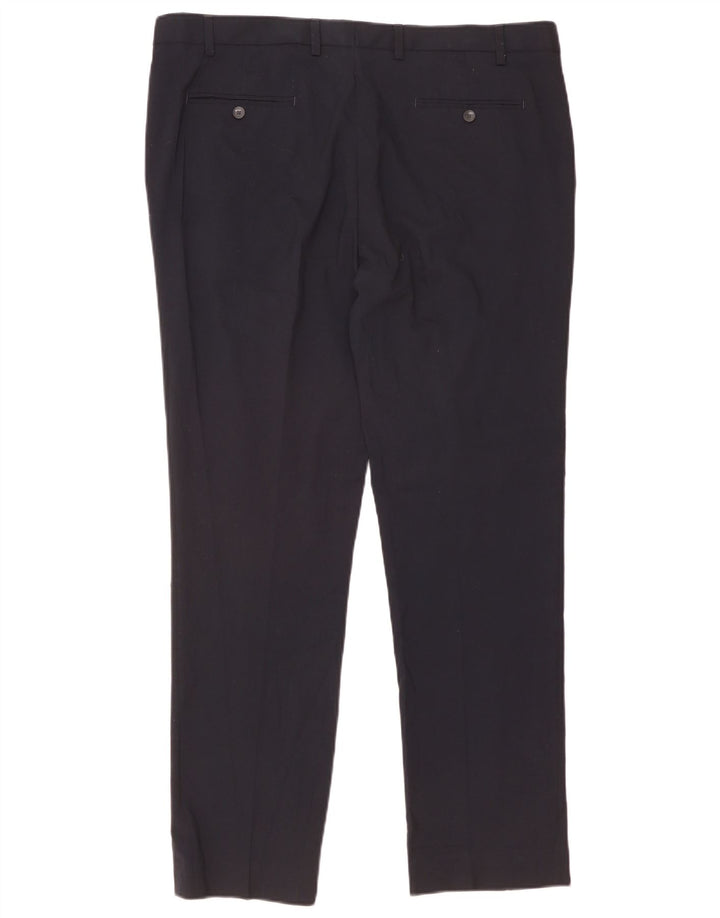 Marks & Spencer Slim Chino-Hose für Herren, W40 L33, Marineblau, Polyester