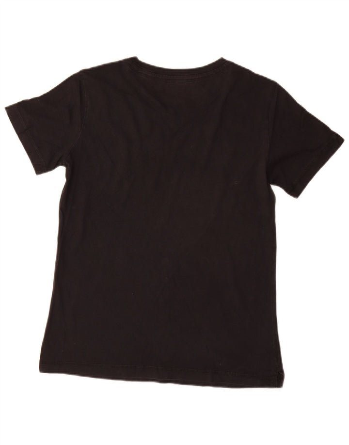 Champion Damen Grafik-T-Shirt-Oberteil UK 14 Large Schwarz