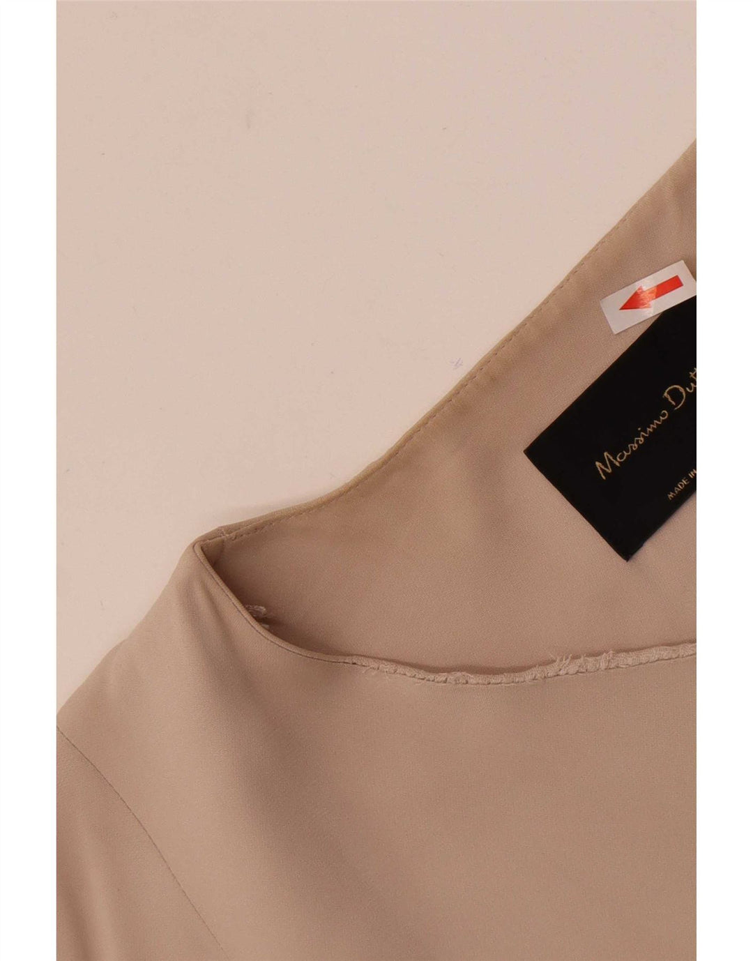 Massimo Dutti Damen Longline ärmellose Blazerjacke UK 14 Mittelbeige