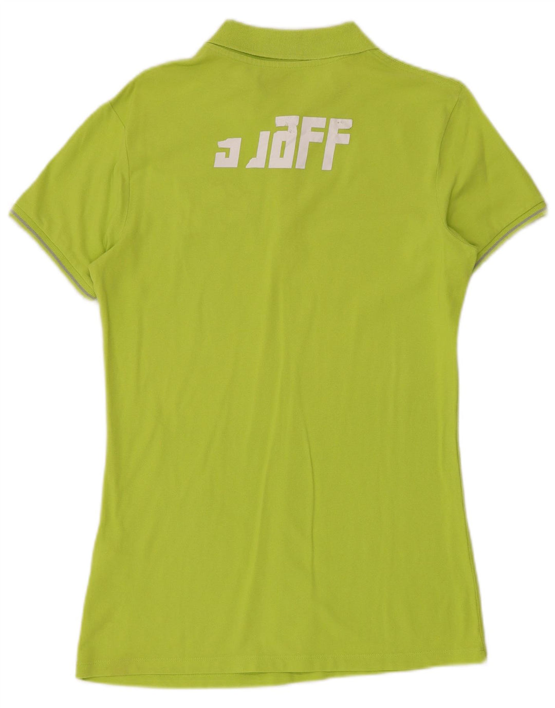 KAPPA Damen Grafik-Poloshirt UK 20 2XL Grüne Baumwolle