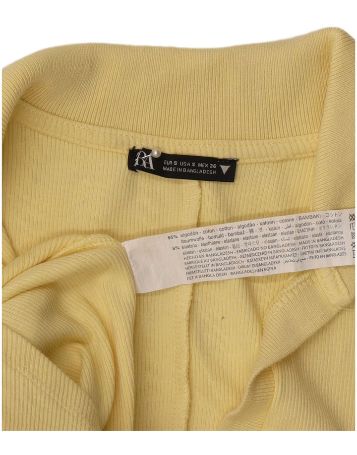 Kurzärmliger Playsuit für Damen von Zara, Gr. 8, Gelb