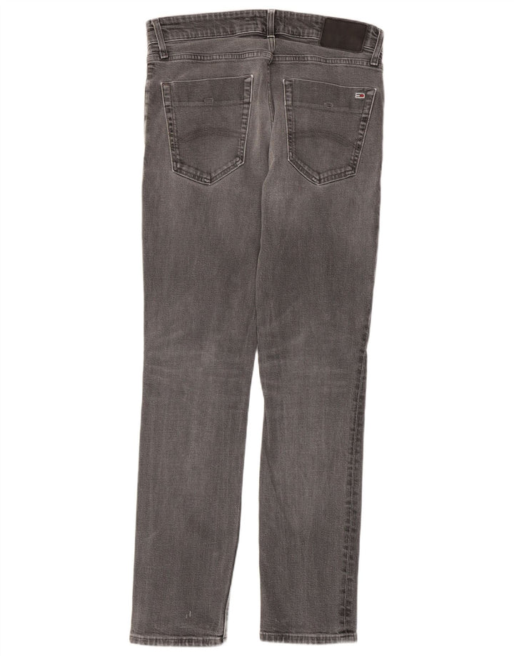 TOMMY HILFIGER Herren Scanton Slim Jeans W32 L30 Graue Baumwolle