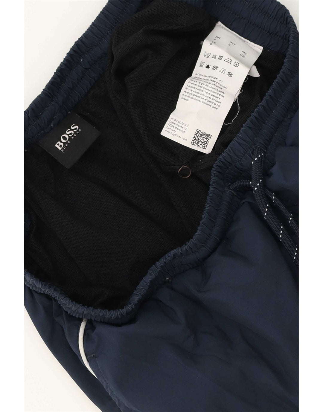 Hugo Boss Herren-Badeshorts, klein, marineblau, Polyester