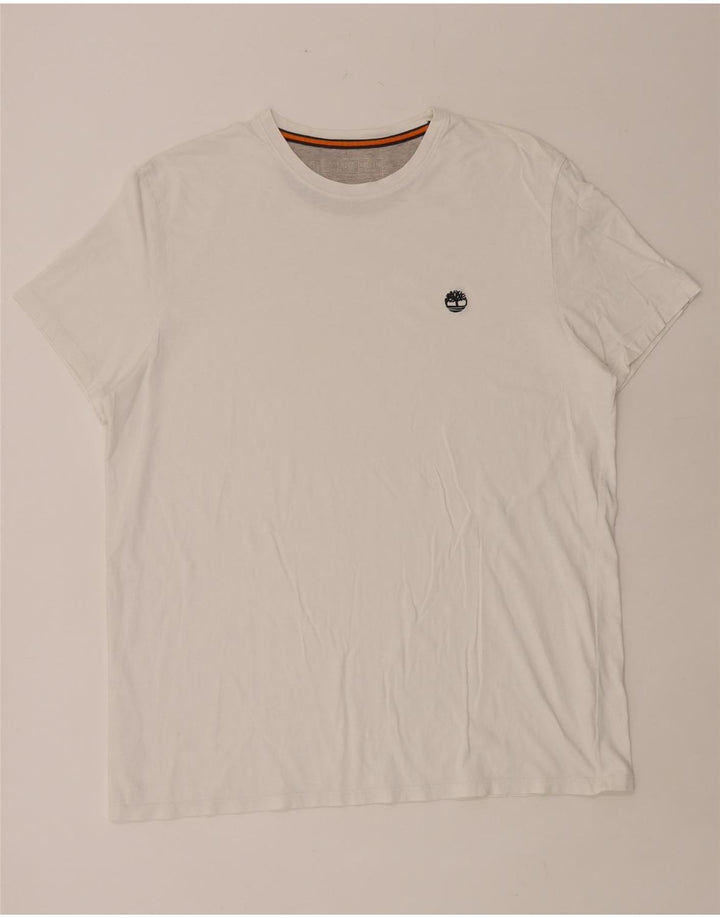 Timberland Herren Slim Fit T-Shirt Top 2XL Weiß