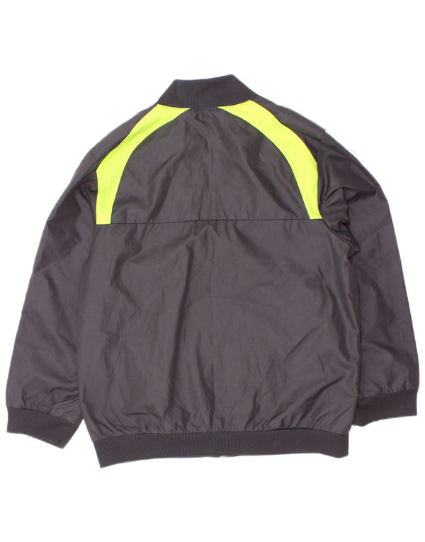 Adidas Jungen-Trainingsanzug-Top-Jacke, 5–6 Jahre, schwarzes Colourblock-Polyester