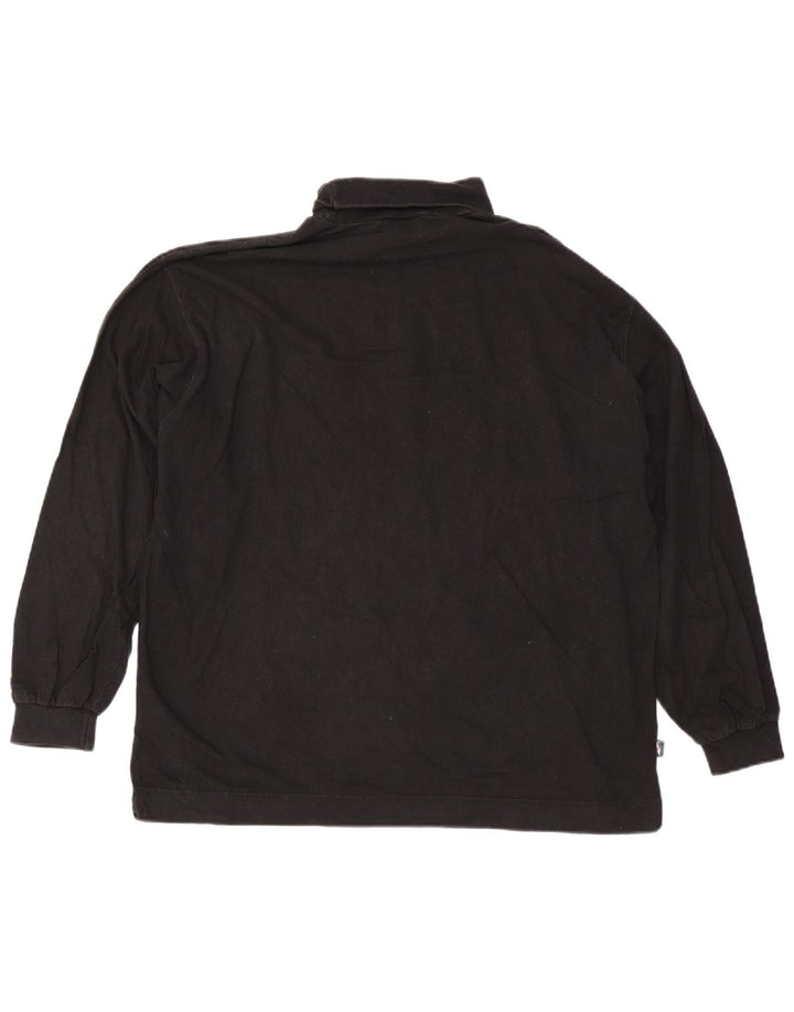 Reebok Herren Rollkragenoberteil Langarm 2XL Schwarz Baumwolle