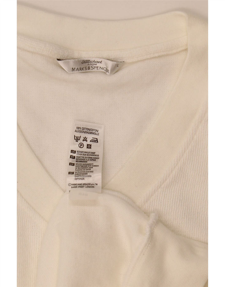 Marks & Spencer Herren-Tanktop, groß, aus weißer Baumwolle