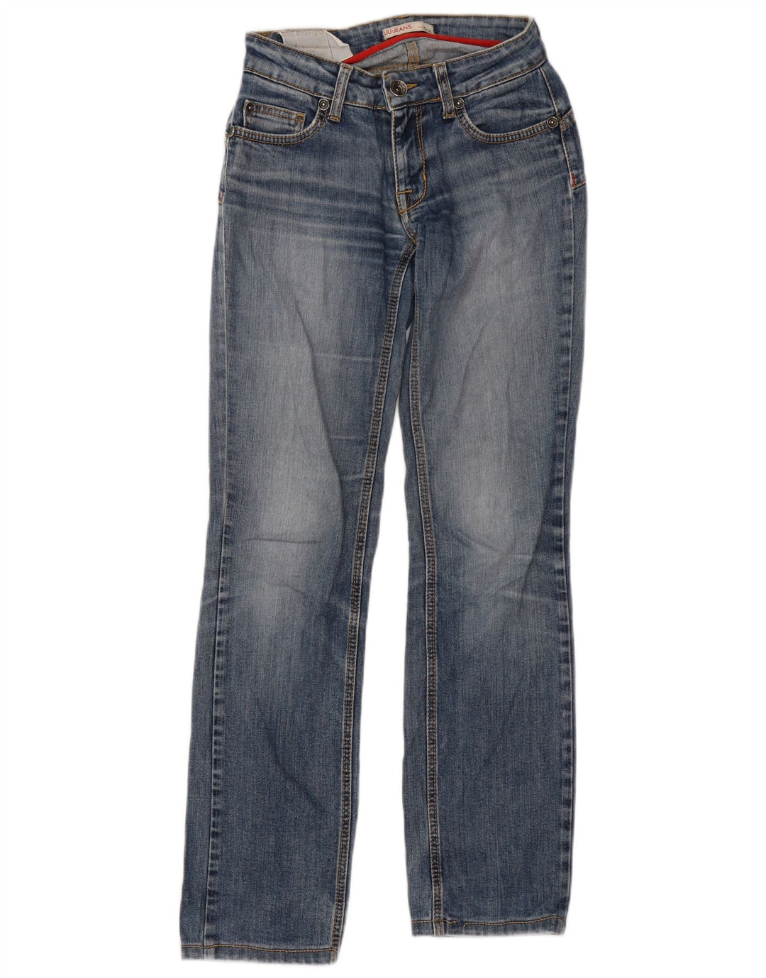 Liu Jo Damen Straight Jeans W26 L30 Blaue Baumwolle