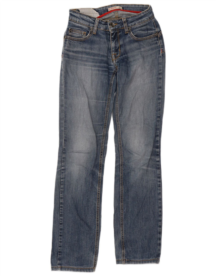 Liu Jo Damen Straight Jeans W26 L30 Blaue Baumwolle
