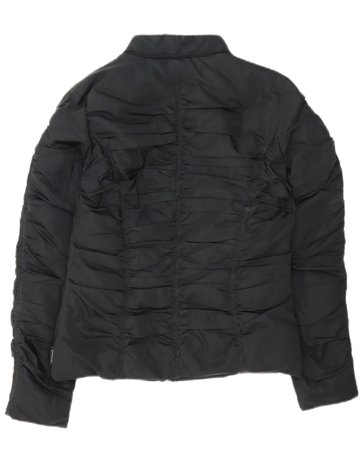 Moncler Damen gepolsterte Jacke Größe 2 Medium Schwarz Polyester
