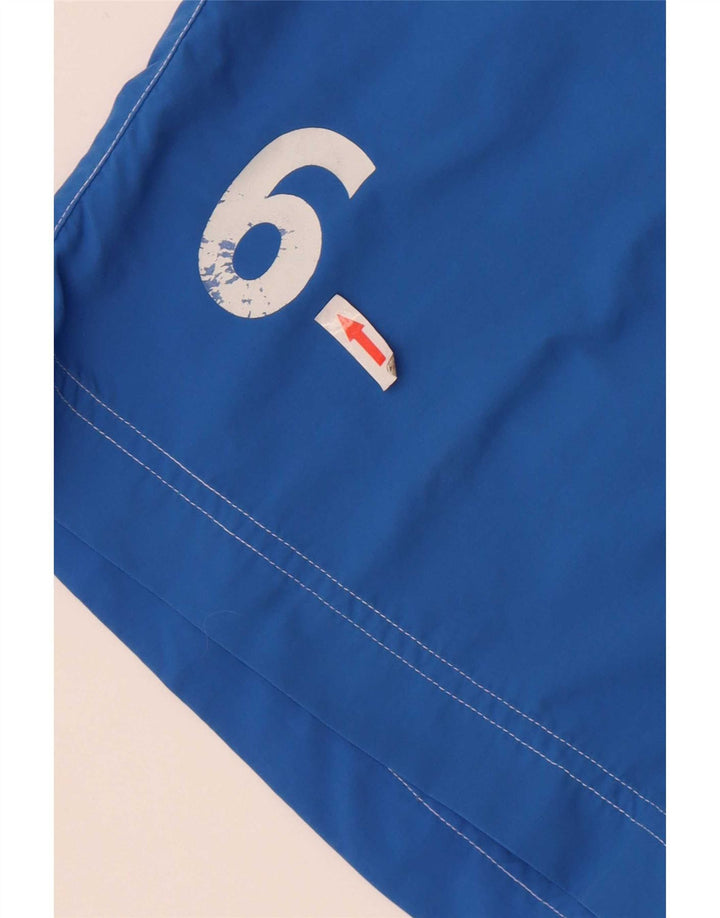 Asics Herren Graphic Chino Shorts XL W36 Blau Colourblock Polyamid