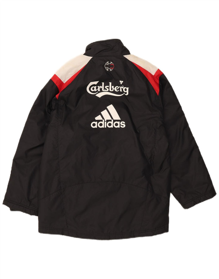 Adidas Jungen Grafik gepolsterte Jacke 11–12 Jahre schwarzes Colourblock-Nylon