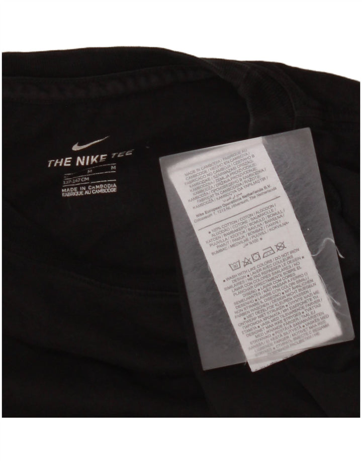 NIKE Grafik-T-Shirt für Jungen, 10–11 Jahre, mittelgroß, schwarze Baumwolle