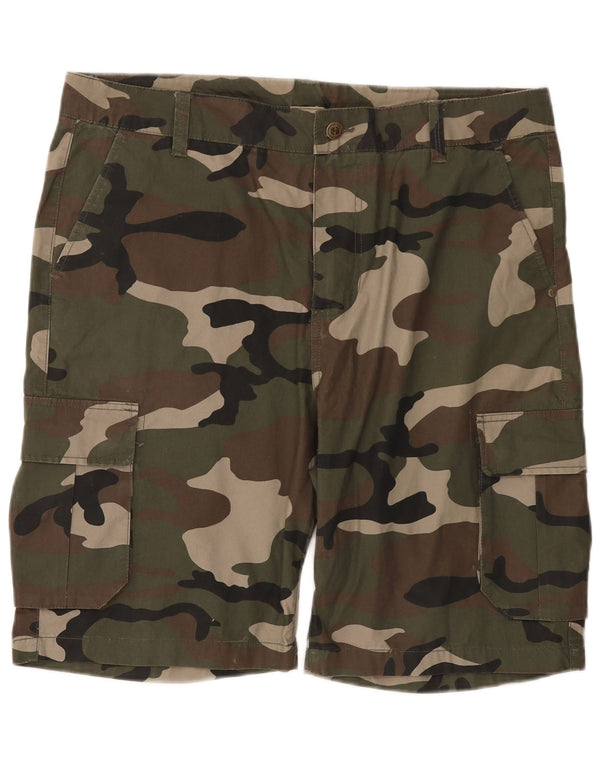 Sneaker Freak Herren Cargo-Shorts 2XL W42 Khaki Camouflage Baumwolle