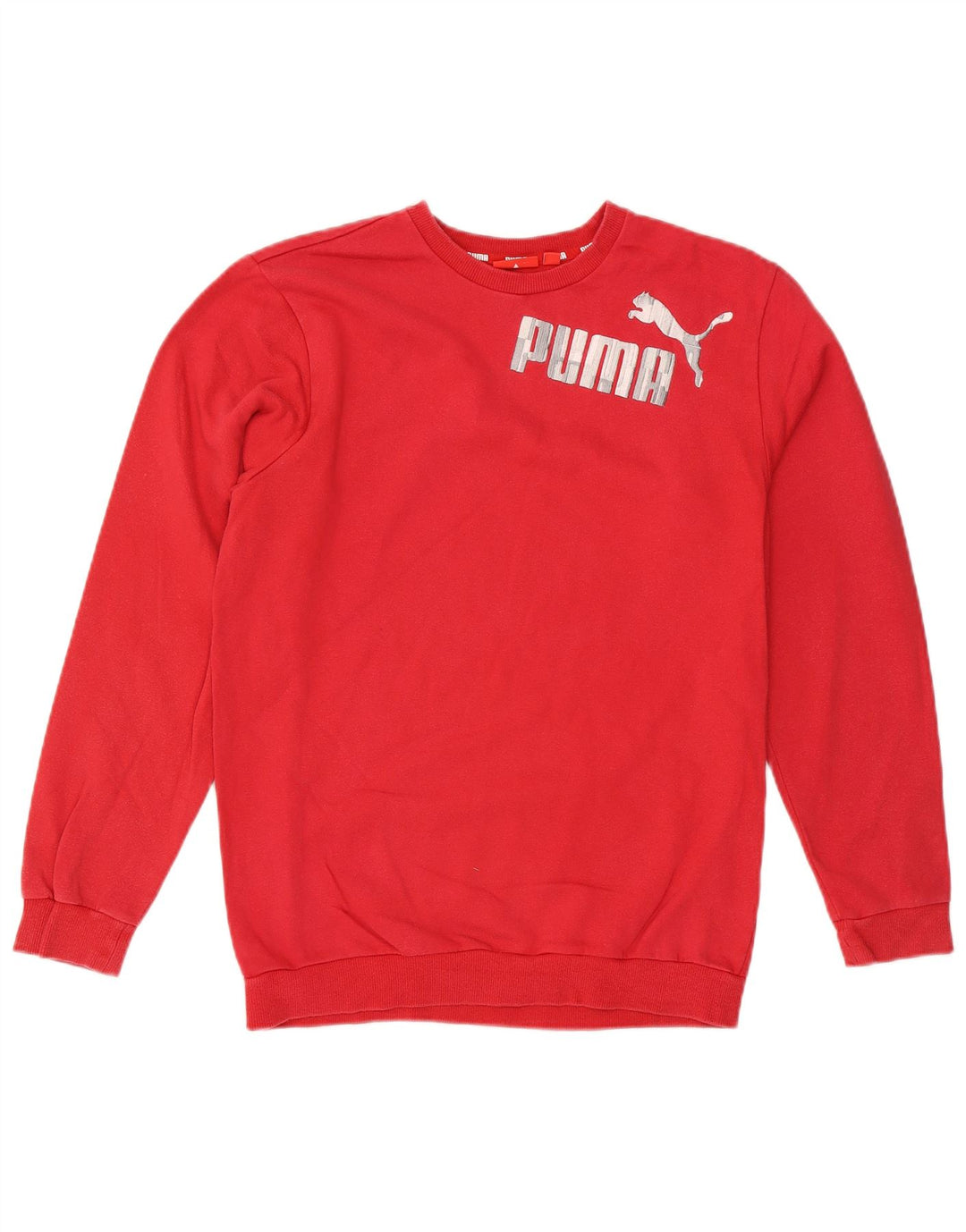 PUMA Jungen Graphic Sweatshirt Pullover 15–16 Jahre, rote Baumwolle