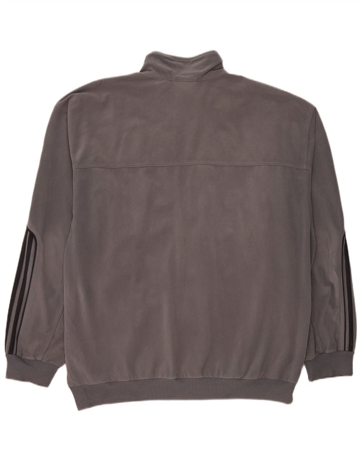 Adidas Herren Trainingsanzug Top Jacke UK 48/50 XL Grau Polyester
