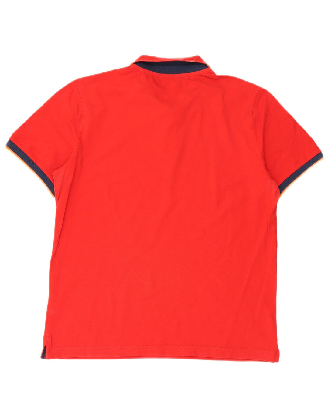 K-Way Herren-Poloshirt, groß, rot, Colourblock-Baumwolle