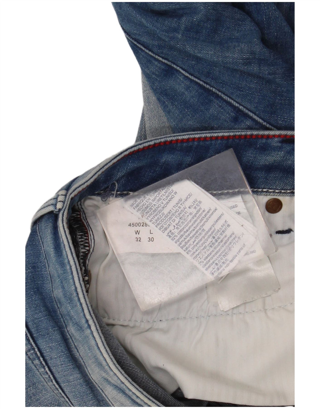 TOMMY HILFIGER Damen Skinny Jeans W32 L30 Blaue Baumwolle