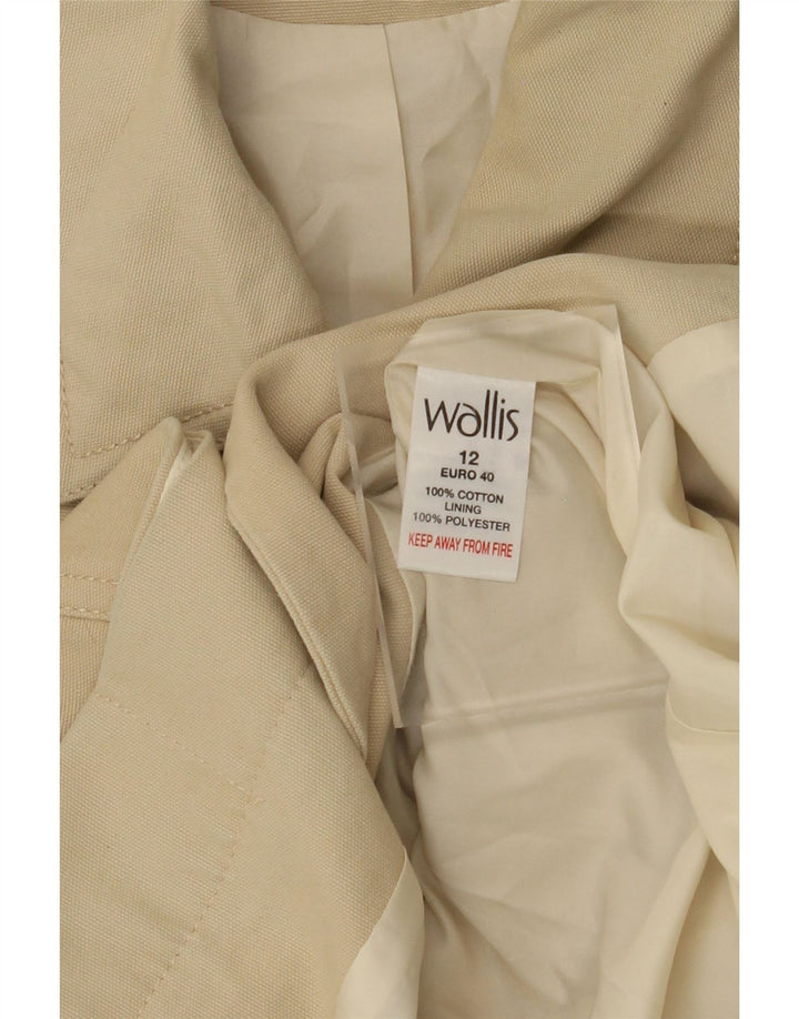 WALLIS Damen Trenchcoat UK 12 Mittelbeige Baumwolle