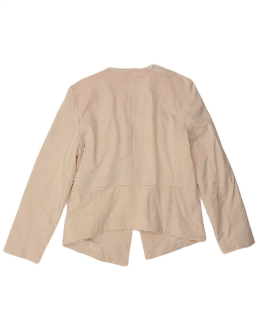Offene Blazerjacke für Damen von Topshop, Gr. 44, groß, cremefarben, mit Tiermuster