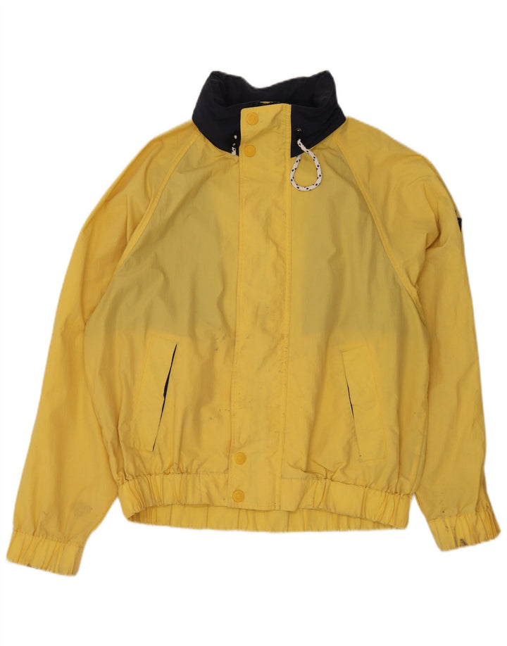 Tommy Hilfiger Herren-Regenjacke mit Kapuze, UK 38, mittelgelbes Nylon