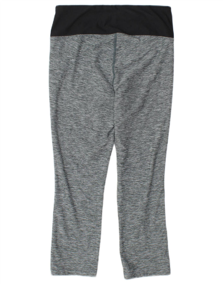 New Balance Damen Performance Capri-Leggings UK 10 Small Grau meliert